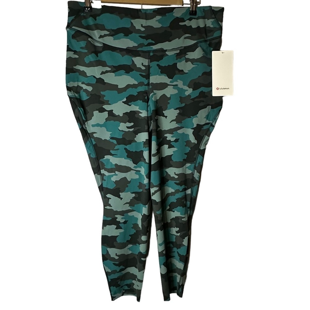 Lululemon Base Pace High Rise Running Tight 25" Heritage 365 Tidewater‎ Teal 18